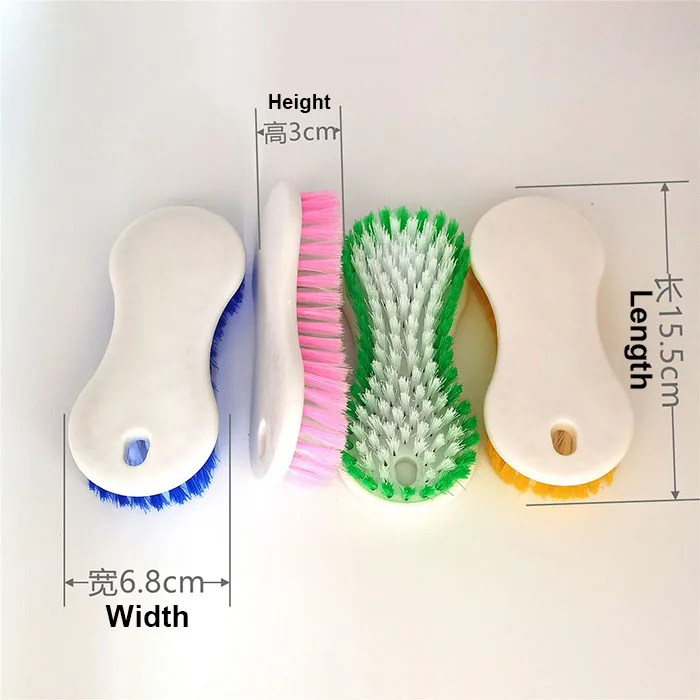 HQ2618 8 shapes wonderful cleaning capability PP plastic long bristle laundry brush