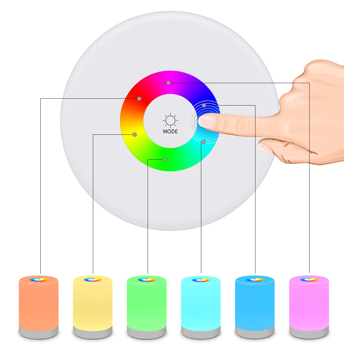 table lamp for baby kids room bedroom 3 level brightness led night light bedside table lamp for baby warm light night table