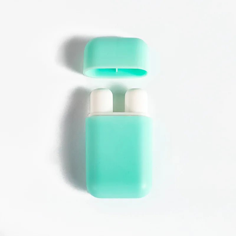 Double-end black color plastic nasal inhaler stick with wicks