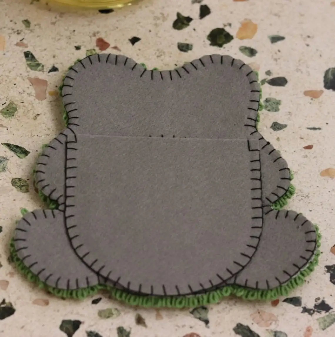 Frog Mirror Punch Decoration Jewelry Cartoon Drink Bar Needle Mirror Frame Handmade Mug Rug Mirror For Home