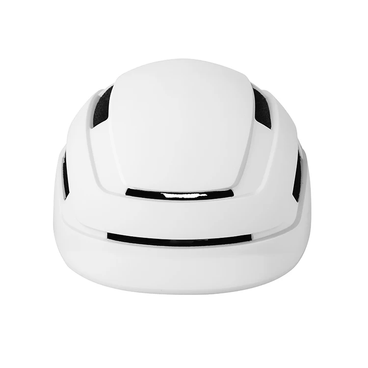 Safety protective urban bike helmet with molded visor design