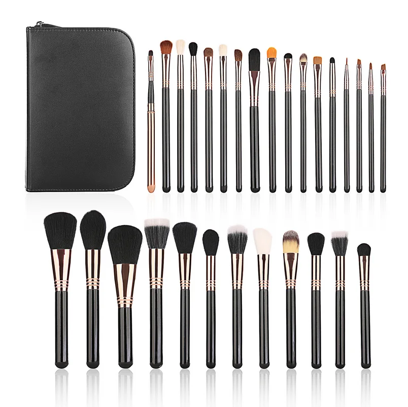 Professional 29pcs Luxury Makeup Brushes Complete Kit extravganza Copper Kit Collection Make Up Brushes with Case