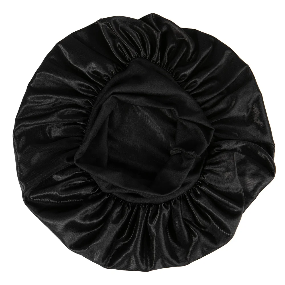 Wholesale Custom Logo Sublimation Designer Hair Bonnets Satin Custom Logo Satin Bonnet