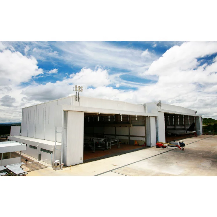 Steel Structure Roof Building Aircraft Hangar Warehouse Metal Frame Building
