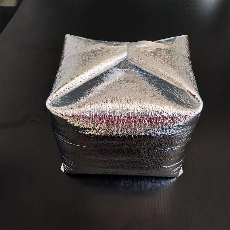 carton insert foam foil liner biodegradable  insulated freezer Silver Moisture Proof Thermal Box Liners Great To Keep Items Cold Or Warm shipping bags