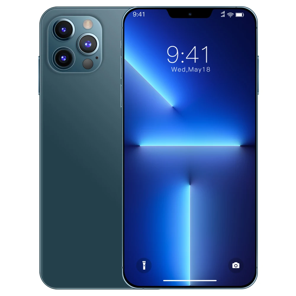 Смартфон i13 Pro MAX с большим экраном 12 Гб + 512 ГБ глобальная версия разблокированные сотовые телефоны двумя