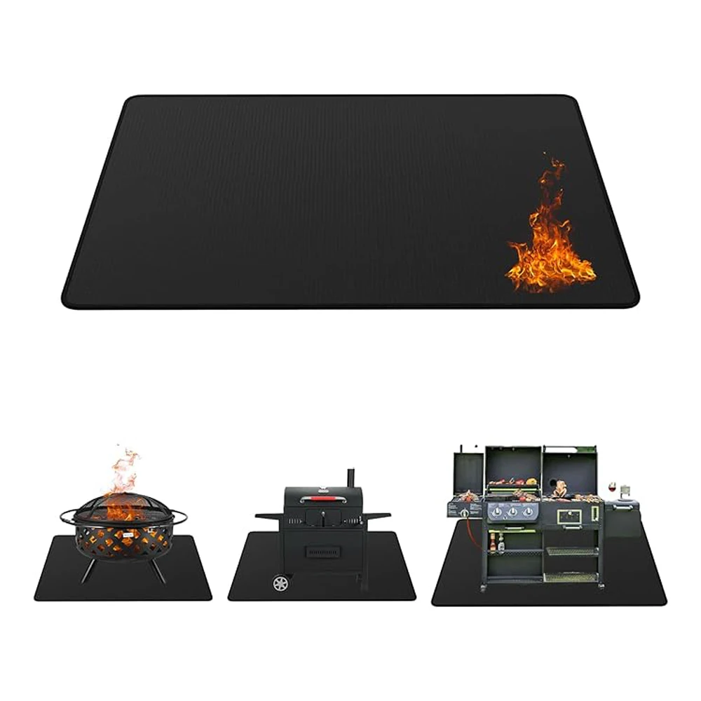 Outdoor Camping Picnic Silicon BBQ Grill Mat Home And Kitchen Waterproof Fireproof Carpet Silicone Barbecue Mats Accessories