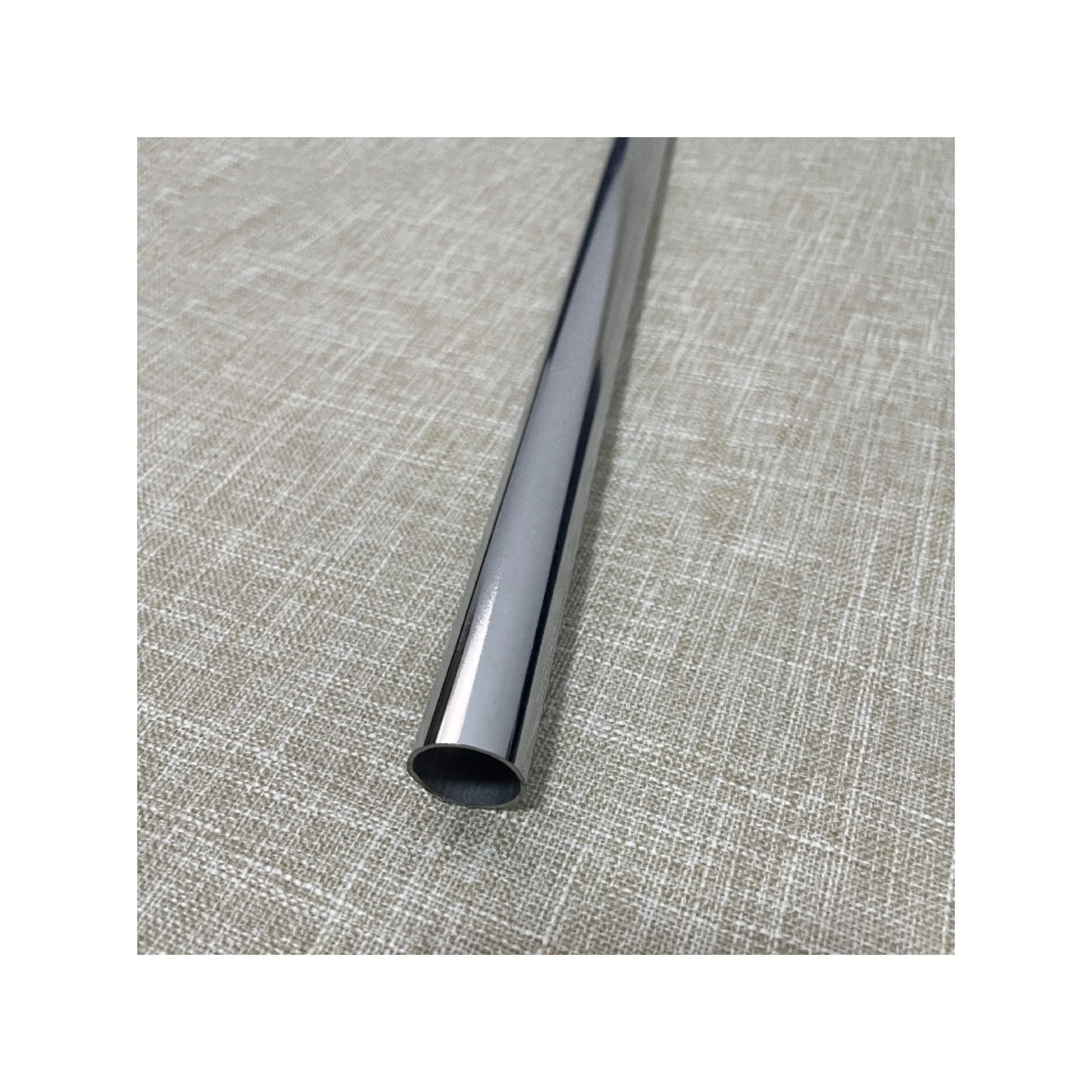 Plating chrome color  25Mm Tube Connector Closet Rods Round iron  Wardrobe Tube Polished Chrome Supports furniture hardware tube