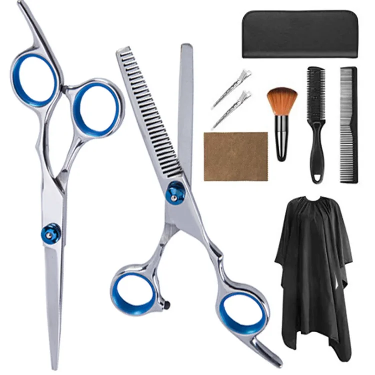 
Professional Hair Cutting Scissors Set 10PCS Hair Cutting Scissors Home Hair Cutting Kit 