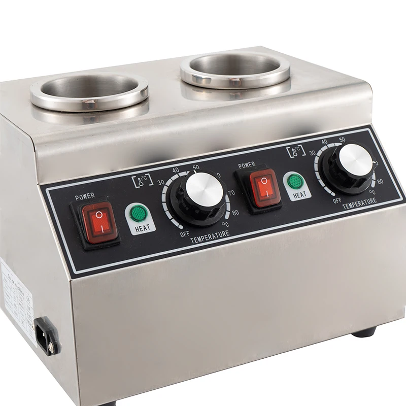 Hot Sale Commercial Double Cheese Sauce Bottle Warmer Cheese Stainless Steel Sauce Warmer Electric Soy Sauce Bottle Heater