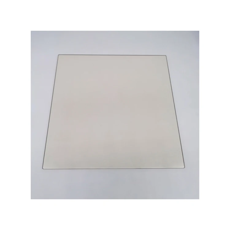 Manufacturers custom light brown glass-ceramics high-temperature fireplace glass panels for home decoration