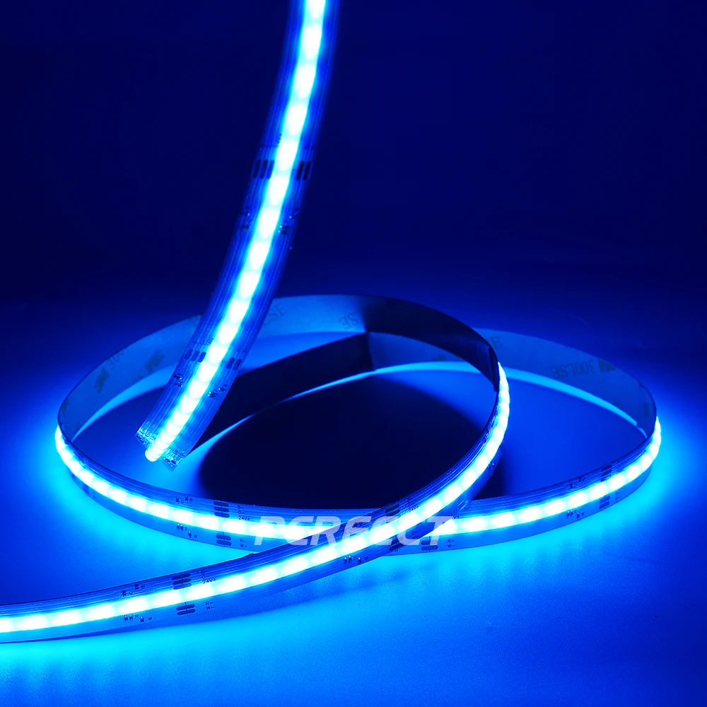 Высокоэффективная гибкая светодиодная лента COB 24 В 5 м 5600 светодиодов RGB RGBW Светодиодная
