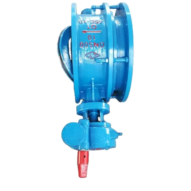 Biaoyi DN150-2000 D942X -16Q мягкое уплотнение двойной эксцентриковый с шаровидным графитом для чугунной трубы фланцем dn400 клапан-бабочка 4 дюймов рукоятка рычага
