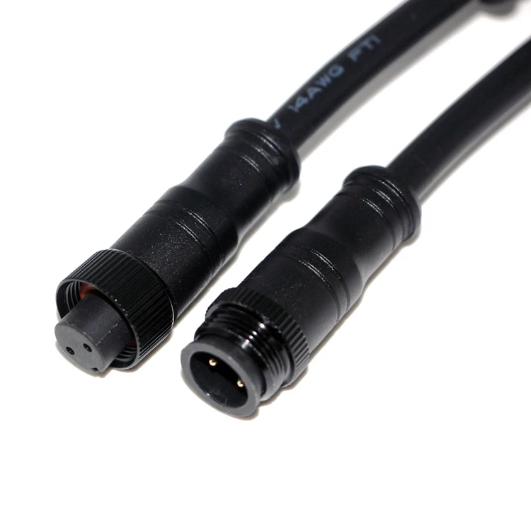 Custom M16 6Pin Waterproof LED Connector Nylon jacket for waterproofing