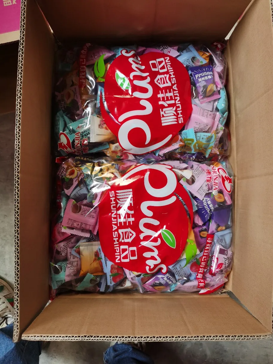 wholesale  Mixed packed candied plum 1kg independent packaging dried fruit snacks snack in bulk