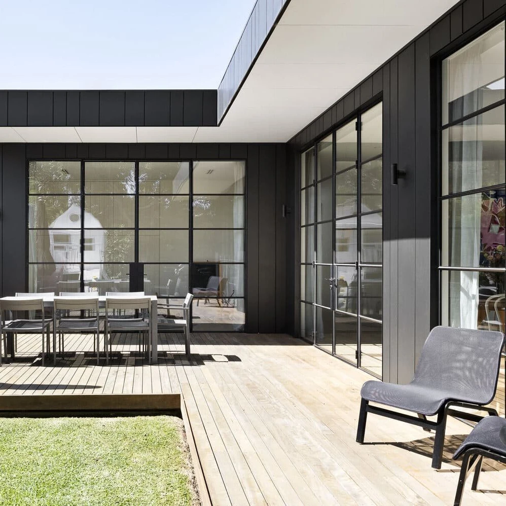 China supplier steel windows and doors steel french door external gate with grill design for villa office and hotel