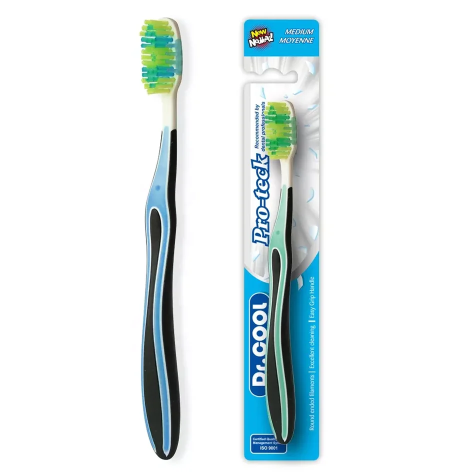 Efficient Teeth Cleaning Gum Care Rubber Massaging Soft Bristle Whitening Adult Toothbrush