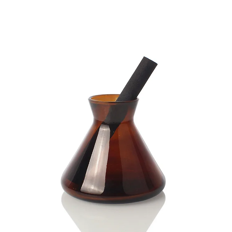 Colorful 220ml Conical Horn Aromatherapy Reed Diffuser Bottle  For Home Air Freshener With Diffuser Sticks