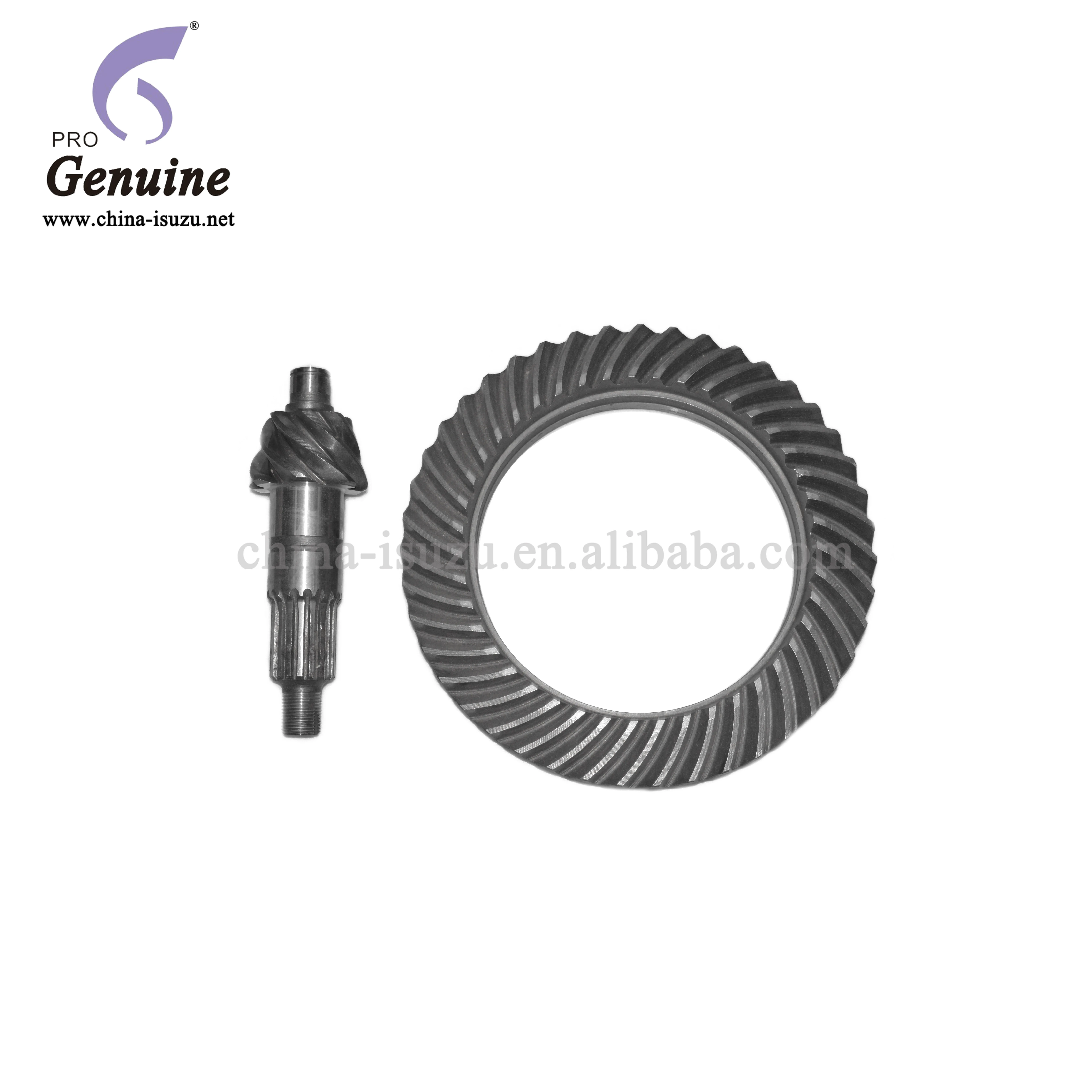 
auto parts NPR 4HF1 Spiral Bevel Gear/crown wheel and pinion 7/43 size 12mm 9-85102133-0 for isuzu 