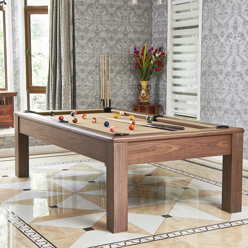 Factory price 9ft slate billiard pool tables with dining top for sale