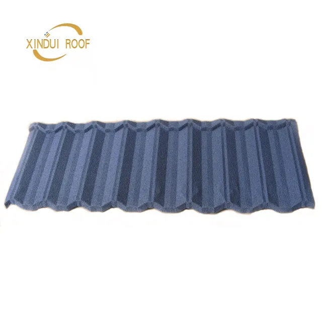 0.4mm 50Years Color Stone Coated Metal Roof Tile Steel Fiberglass Asphalt for House Roof Stone coated roof tile accessories