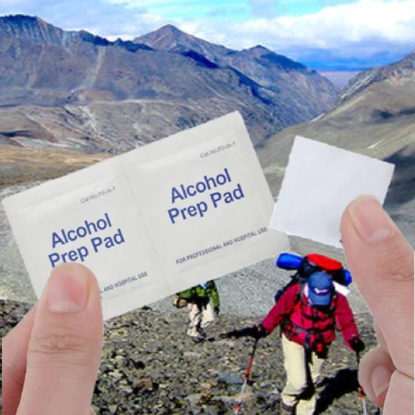 Индивидуальная упаковка, индивидуальный логотип, одноразовые 70% изопропиловые спиртовые тампоны/тампоны