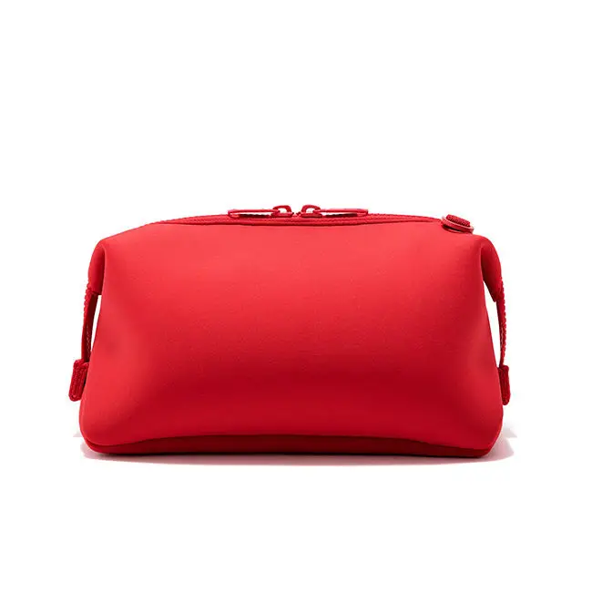 Custom Factory  Neoprene Cosmetic Bag Travel Waterproof Portable Cosmetic Neoprene Zipper Pouch Bag