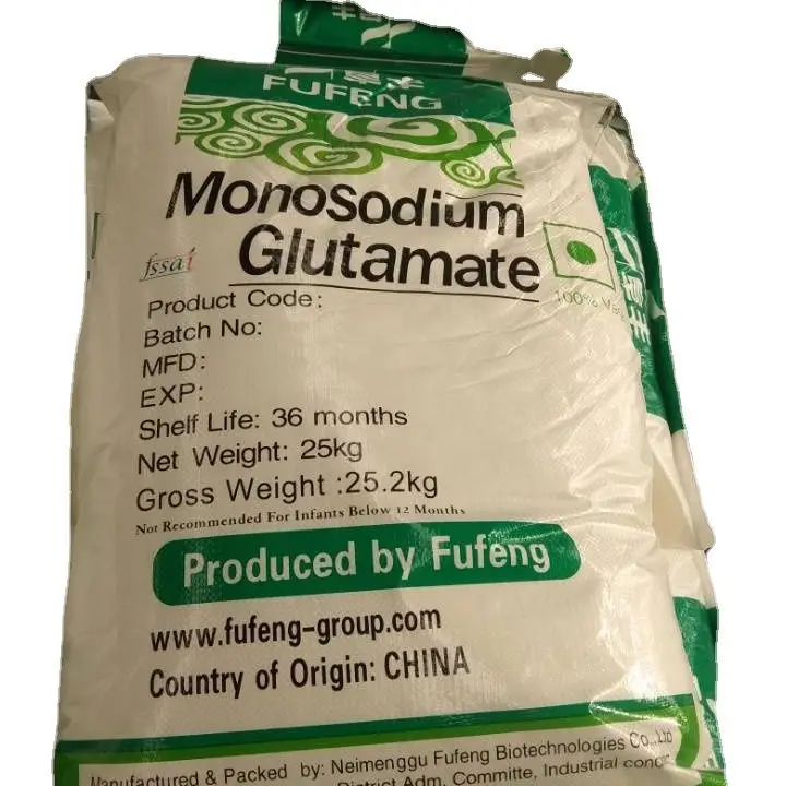 FUENG MSG 99% Glutamato Monosodico Chinese MSG 20 30 40 60 80 90 Mesh Meihua Linghua 25KG/50LB 1LB