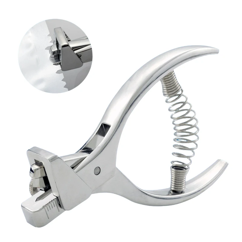 V-shaped 2mm  vacuum bag tearing pliers - food bag gap machine packaging bag punching machine  -2mm cutting pliers