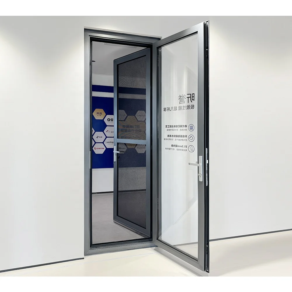 Пользовательские наружные алюминиевые двери патио французские двери распашные алюминиевые створчатые стеклянные двери