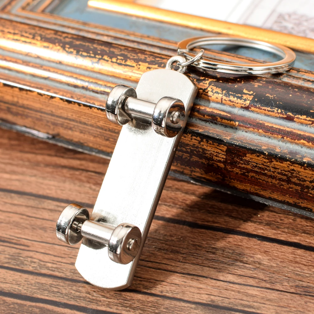 Creative Skateboard Metal Keychain Sports Related Gifts Scooter Keychain