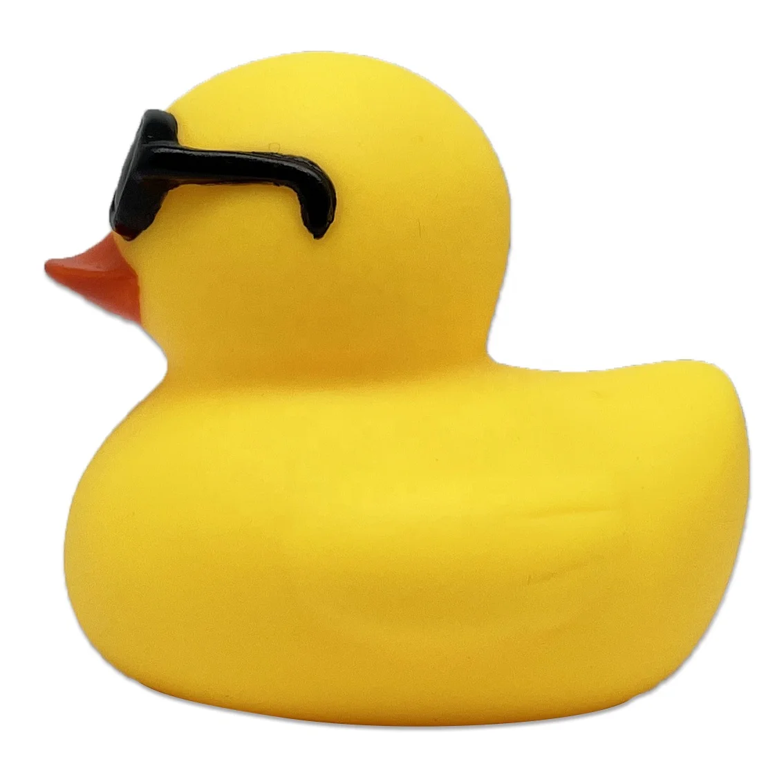 Wholesale Mini Plain Designs 2 inches PVC Custom Logo Bulk Bathtub Squeaky Yellow Bath Duck Toys Sunglasses Rubber Duck