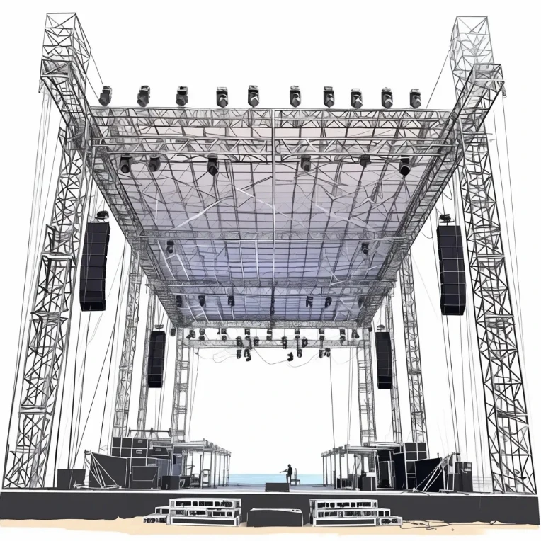 Global Truss Stage High Quality factories Trade Show booth Trade Show booth truss displays