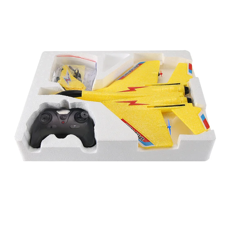 Fuqi 2.4Ghz Flying RC Airplane Glider Drone EPP Foam Fighter Remote Control Aircraft With Gyro Flugzeug Jet Air RC Plane