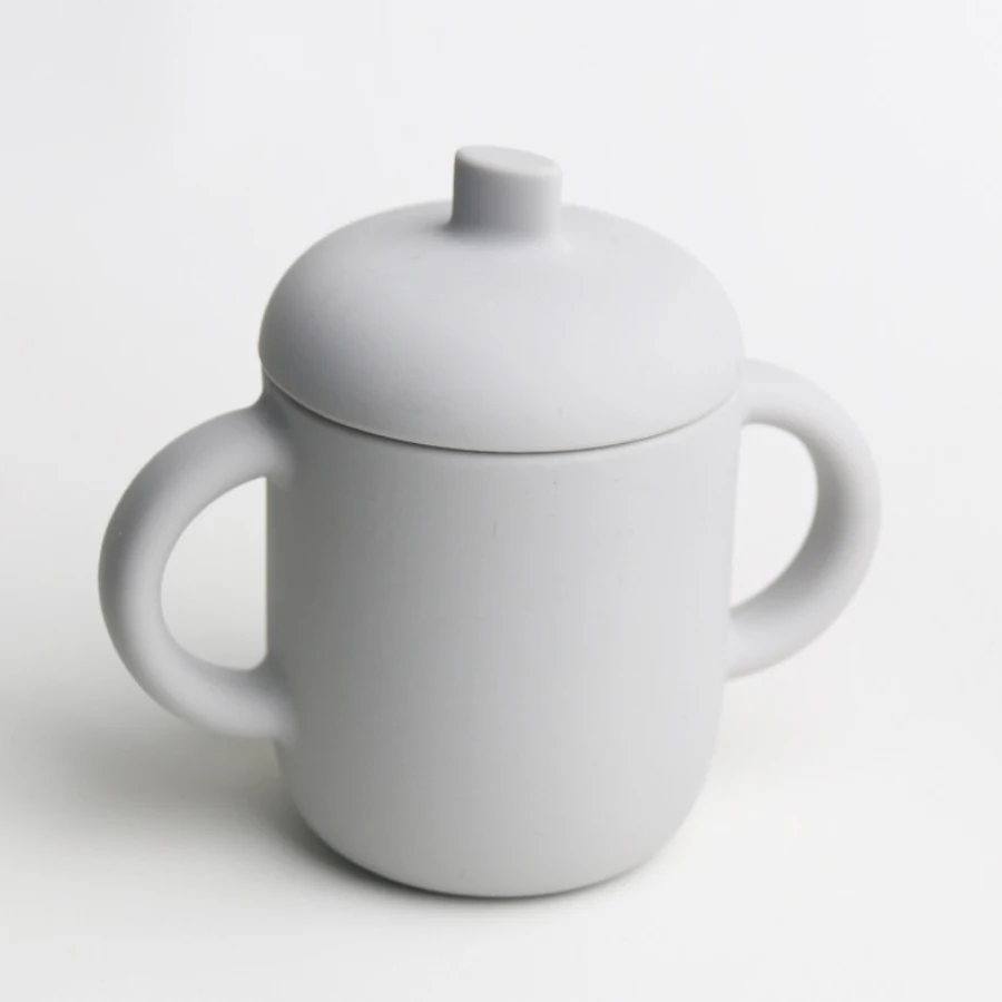 Bpa Free Baby Snack Cup Food Grade Baby Product Silicone Cup Lids Tddler Kids Silicone Baby Training Cup