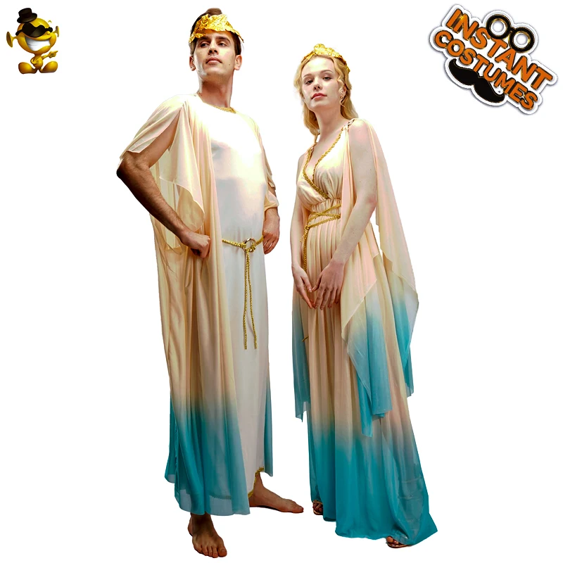 Beautiful Cosplay Party Fancy Dress Women elegant Greek stage performance Goddess Dress Costume