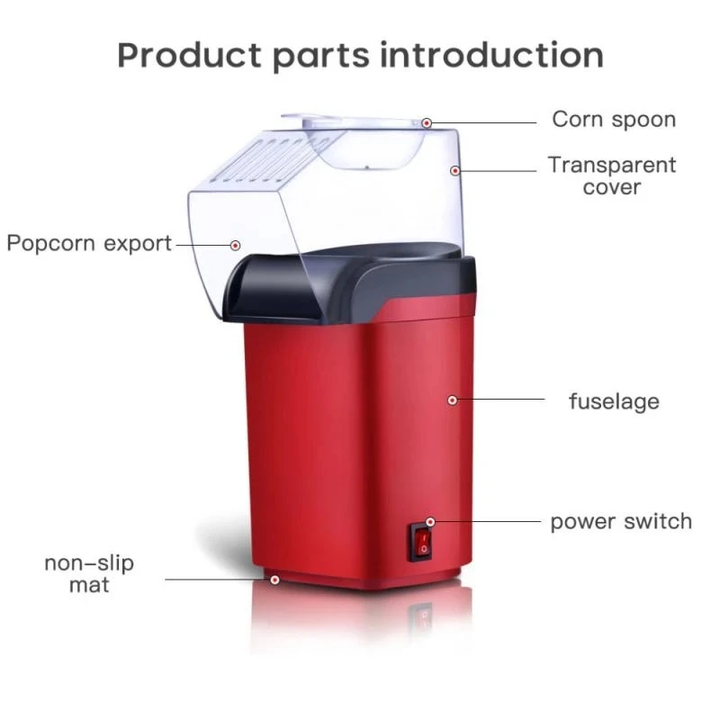 Mini Popcorn Makers Household Automatic Popcorn Machine Household Appliances Kitchen Appliances Children Gifts 110V-220V