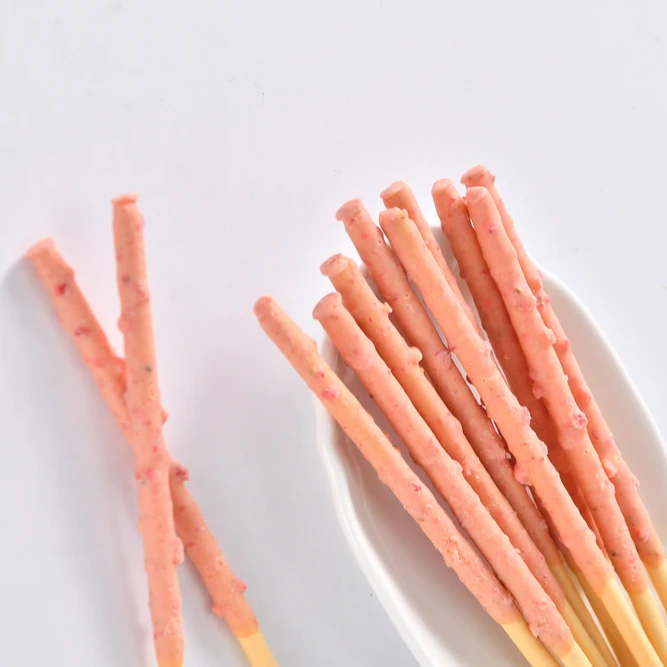 Chocolate Coated Crispy Cream Stick Chocolate Biscuits for kids