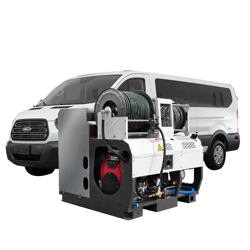 Convenient Jetter trailer Jetter High pressure sewer cleaning built-in device High pressure cleaner Pipe injection machine
