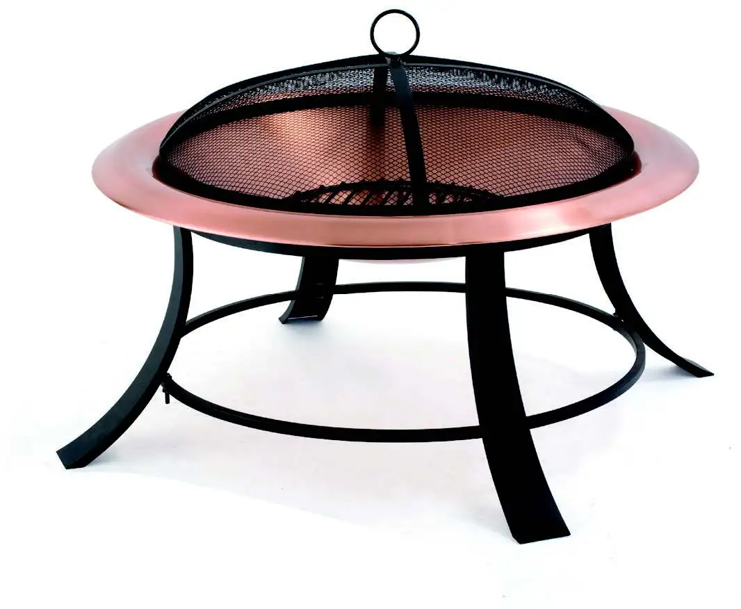 outdoor corten steel smokeless camping fire pit garden wood burner with cover and poker