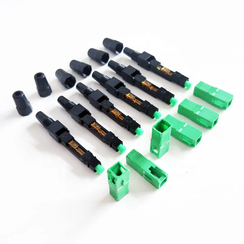 SC Field Assembly Optical Connector SC A-P-C Quick Connector for FTTH Network