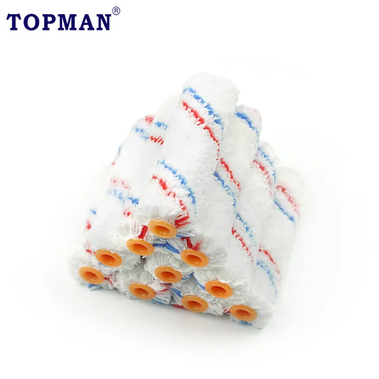 TOPMAN 4 inch high quality product made of best microfibre white with red  blue stripe