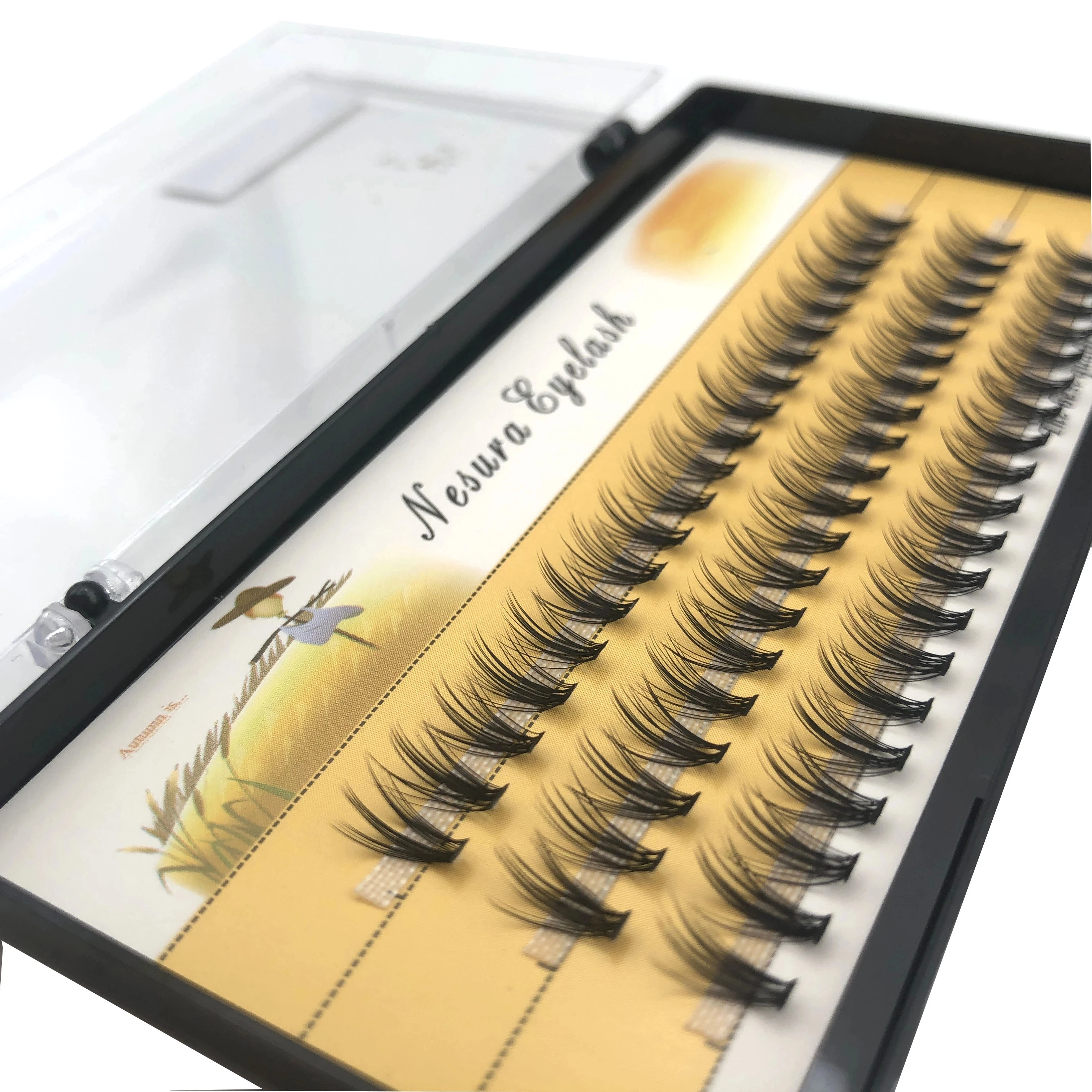20D 30D Pre Made Fans Eyelash Extensions Grafing Fans Eyelash Cluster Lashes Wholesale Hot Melt Eyelash Extension