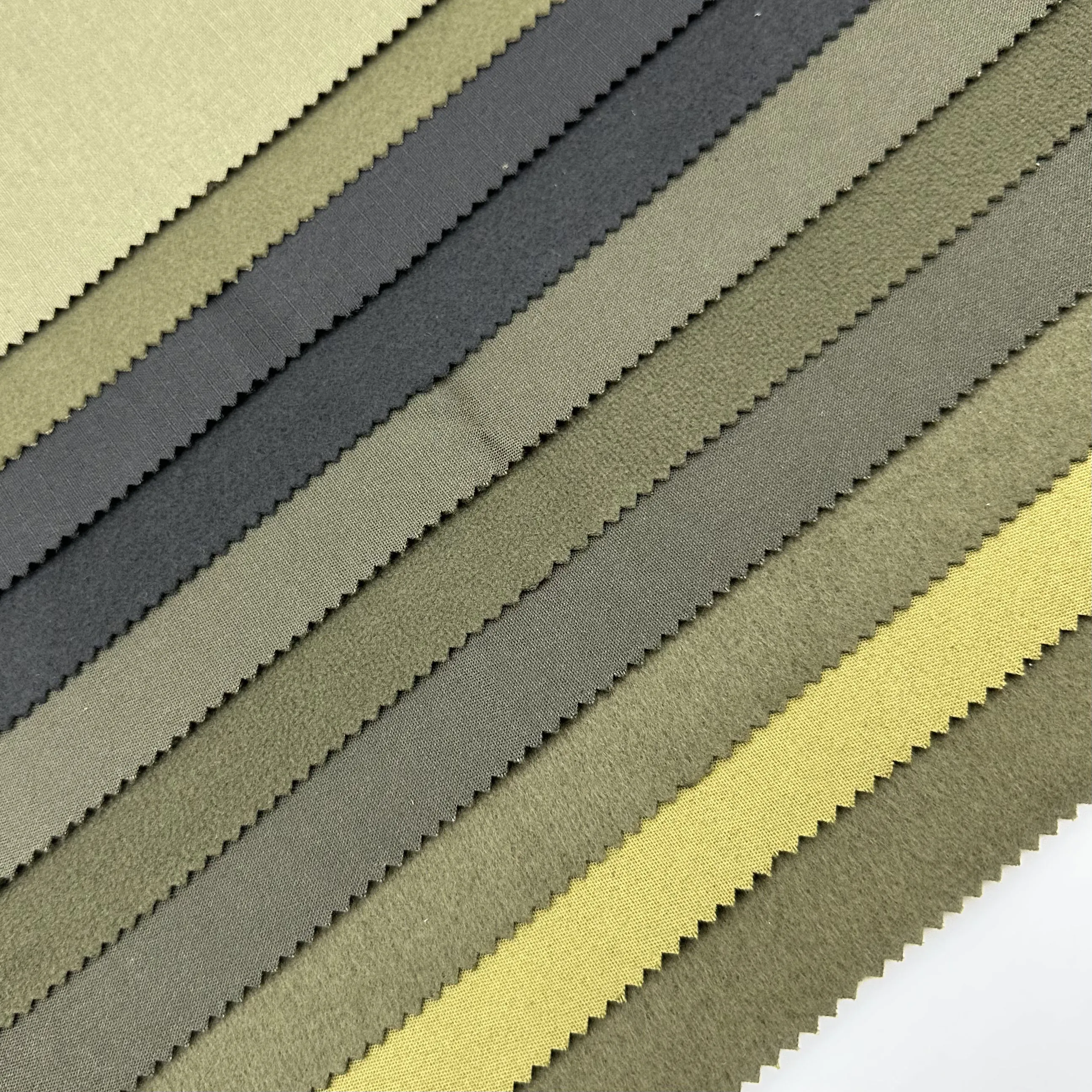 Custom tc 80/20 polyester/cotton twill solid polar fleece bonded printed soft uniform compound fabric for garment