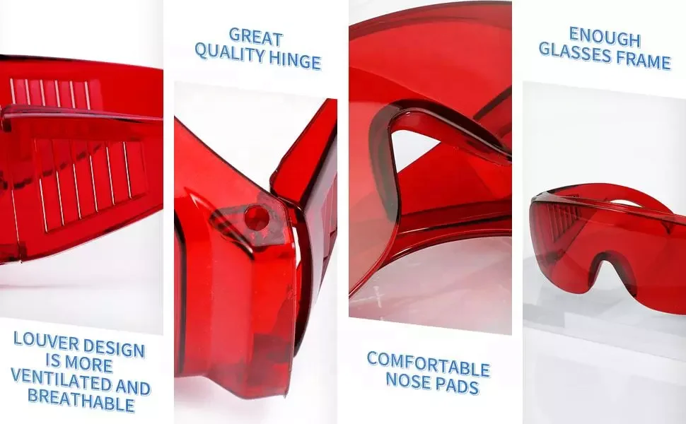 Hot selling Dental curing light protective glasses Eye glasses supply Protective Eye  UV Dental Dentist Glasses Dental googles