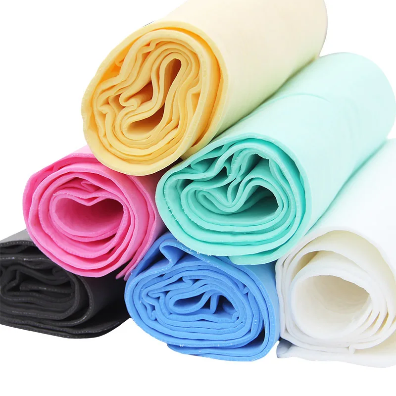 PVA absorbent synthetic polyester chamois fabric car pva chamois towel car drying towel