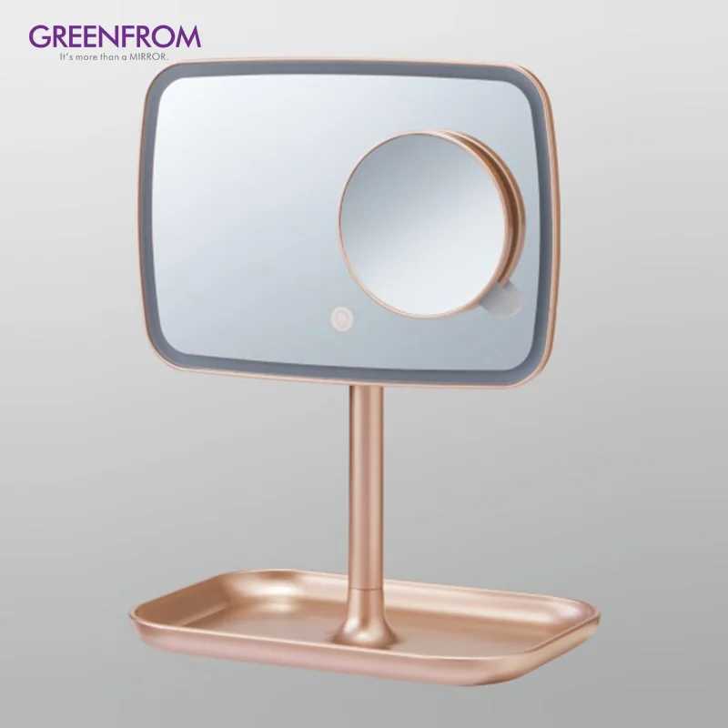 Factory Supplier Touch Sensor Cosmetic Led Beauty Vanity Mirror Portable Table Led Makeup Mirror