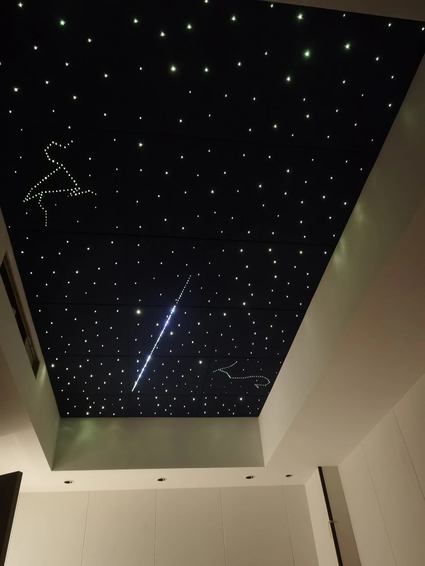 LED Fiber Optic Light Panel Starry Sky Panel Star Light 60*60cm Polyester Acoustic Board