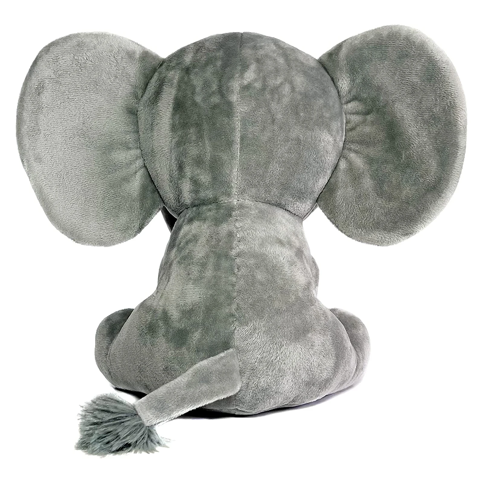 Wholesale creative grey elephant plush toy oem comforter lovey comforter toys baby rattles elephant stuffed&plush toy animal
