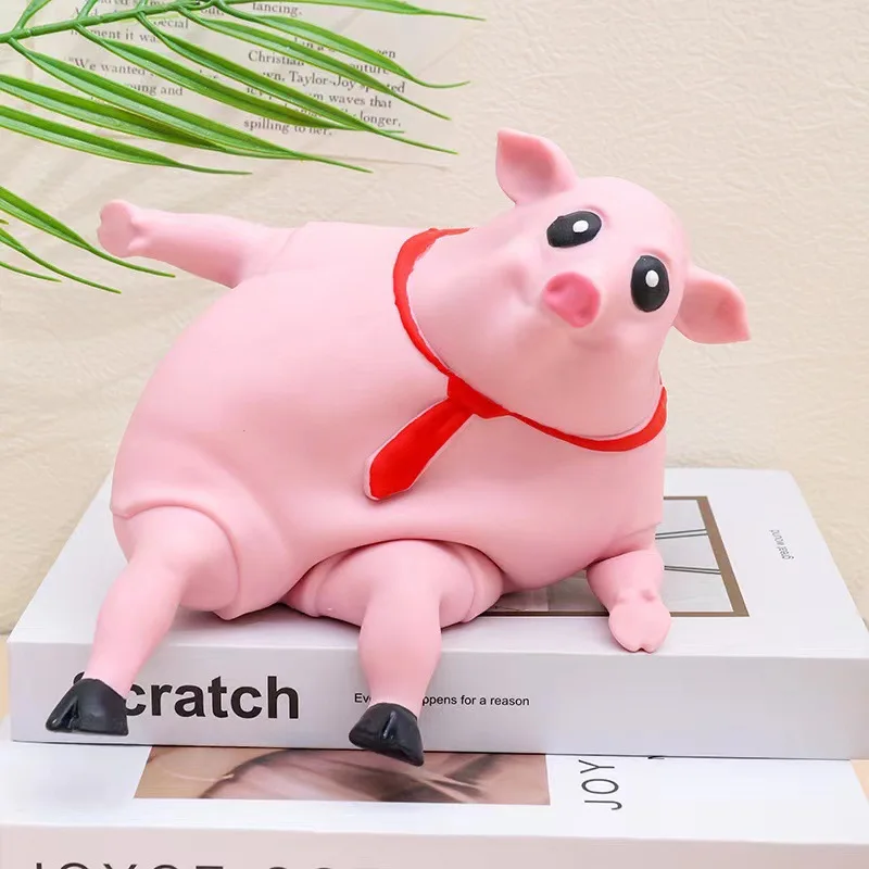 Wholesale Tiktok Pop Funny Stretchy Pigs Kids Squishy Animal With Sand Soft Cute TPR Stress Relief Fidget Sensory Toy